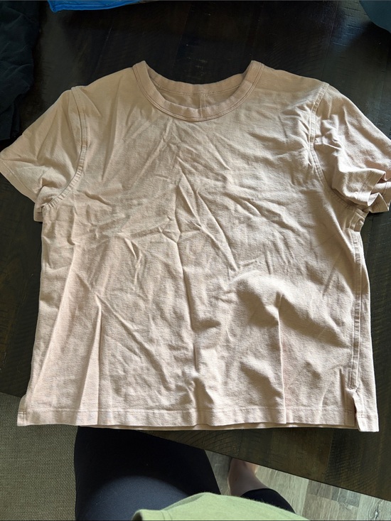 lululemon athletica Tops - Women's Lulu Classic crop Tee in beige